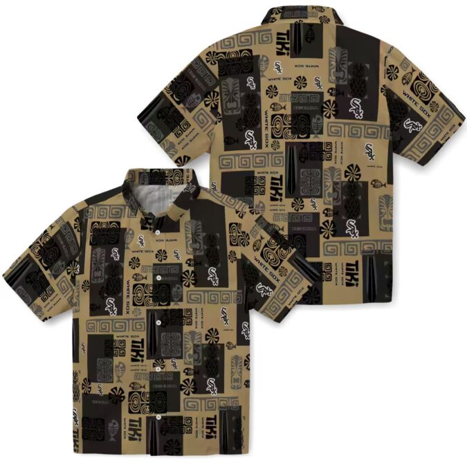 Limited Edition Chicago White Sox Black Tribal Hawaiian Shirt - MLB Summer Beachwear