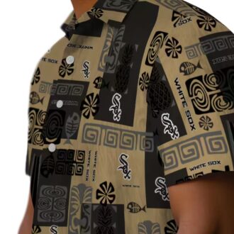 Limited Edition Chicago White Sox Black Tribal Hawaiian Shirt - MLB Summer Beachwear