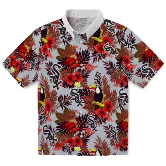 MLB Chicago White Sox Tropical Floral Hawaiian Shirt for Men & Women