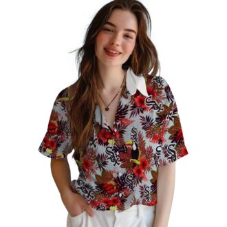 MLB Chicago White Sox Tropical Floral Hawaiian Shirt for Men & Women