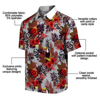 MLB Chicago White Sox Tropical Floral Hawaiian Shirt for Men & Women