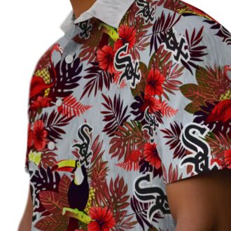 MLB Chicago White Sox Tropical Floral Hawaiian Shirt for Men & Women