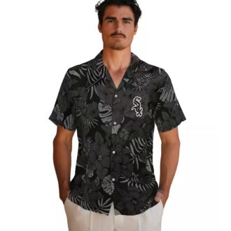 Official Chicago White Sox Black Hawaiian Shirt - Jungle Vibes MLB Beachwear
