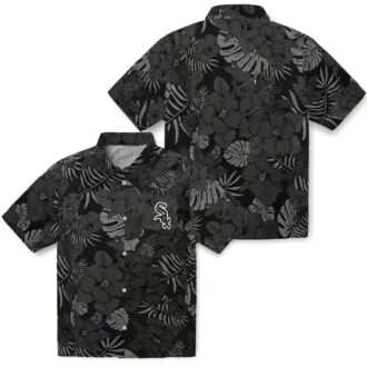 Official Chicago White Sox Black Hawaiian Shirt - Jungle Vibes MLB Beachwear