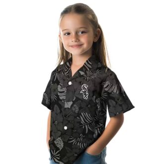 Official Chicago White Sox Black Hawaiian Shirt - Jungle Vibes MLB Beachwear
