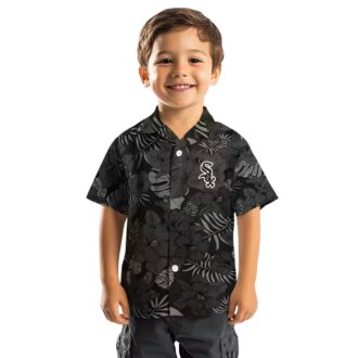 Official Chicago White Sox Black Hawaiian Shirt - Jungle Vibes MLB Beachwear