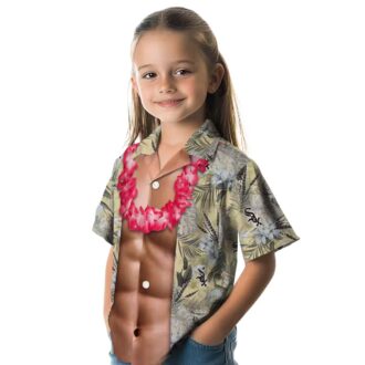 Official Chicago White Sox Chest Illusion Hawaiian Shirt - Tropical MLB Button Up for Men