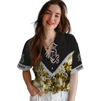 Personalized Chicago White Sox Tropical Hawaiian Shirt - MLB Floral Beach Shirt