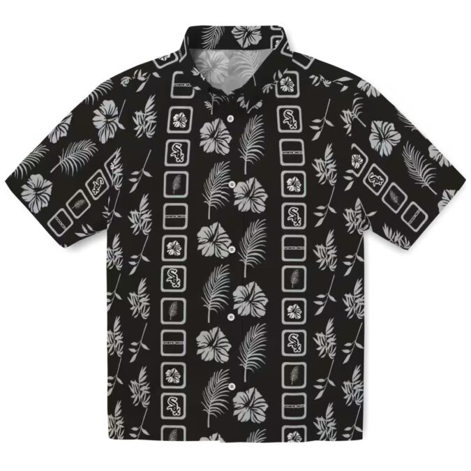 Stylish Chicago White Sox Black Floral Hawaiian Shirt - MLB Tropical Beachwear