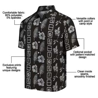 Stylish Chicago White Sox Black Floral Hawaiian Shirt - MLB Tropical Beachwear