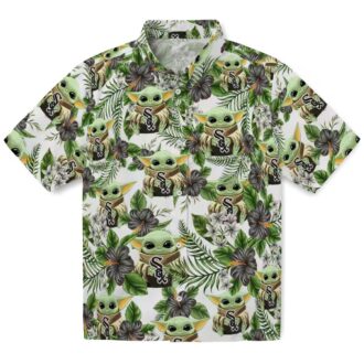 Stylish Chicago White Sox Hawaiian Shirt - MLB Tropical Green Yoda Print for Men