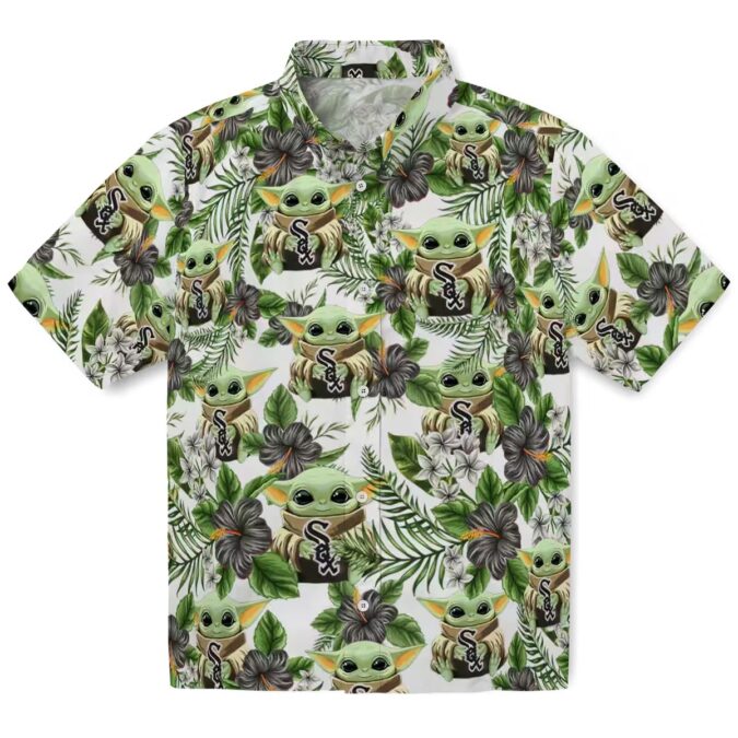 Stylish Chicago White Sox Hawaiian Shirt - MLB Tropical Green Yoda Print for Men