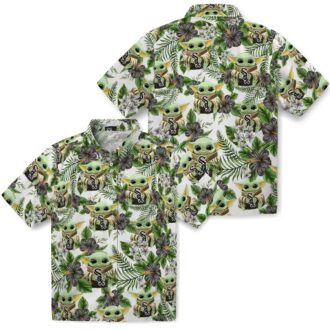 Stylish Chicago White Sox Hawaiian Shirt - MLB Tropical Green Yoda Print for Men