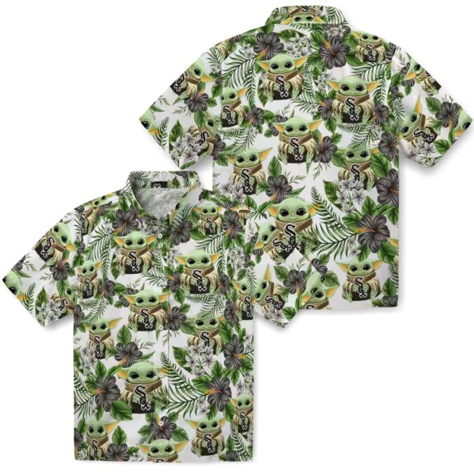 Stylish Chicago White Sox Hawaiian Shirt - MLB Tropical Green Yoda Print for Men