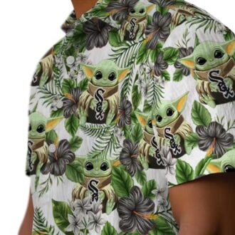 Stylish Chicago White Sox Hawaiian Shirt - MLB Tropical Green Yoda Print for Men