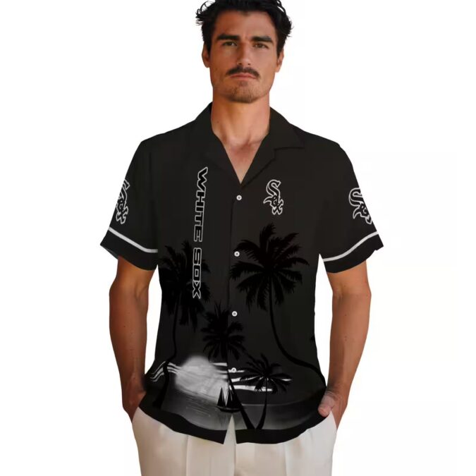 Trendy Chicago White Sox Hawaiian Shirt - Tropical Sunset Beach Style for Summer