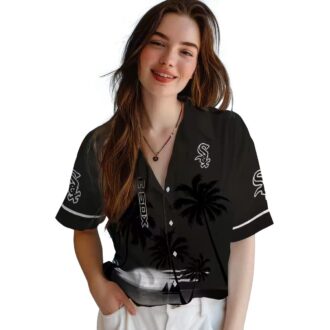 Trendy Chicago White Sox Hawaiian Shirt - Tropical Sunset Beach Style for Summer