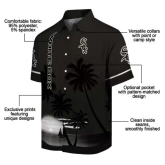 Trendy Chicago White Sox Hawaiian Shirt - Tropical Sunset Beach Style for Summer