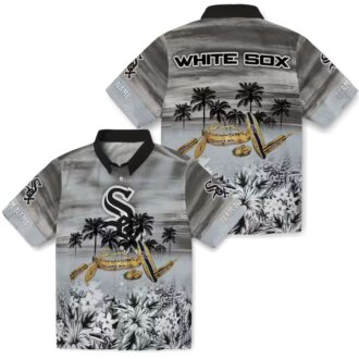 Trendy Chicago White Sox MLB Hawaiian Shirt - Black Tropical Canoe Summer Shirt