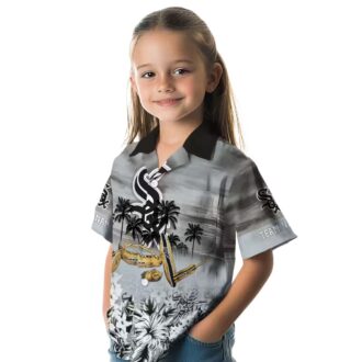 Trendy Chicago White Sox MLB Hawaiian Shirt - Black Tropical Canoe Summer Shirt