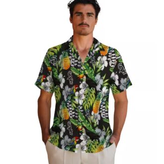 Tropical Black Green Chicago White Sox Hawaiian Shirt - Custom MLB Summer Shirt with Toucan Print