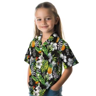 Tropical Black Green Chicago White Sox Hawaiian Shirt - Custom MLB Summer Shirt with Toucan Print
