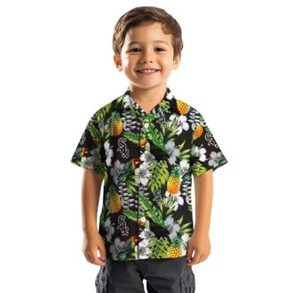 Tropical Black Green Chicago White Sox Hawaiian Shirt - Custom MLB Summer Shirt with Toucan Print