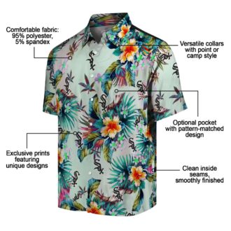 Tropical Green Hawaiian Shirt for Chicago White Sox Fans - MLB Summer Vacation Tee