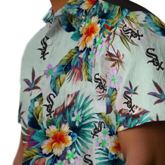 Tropical Green Hawaiian Shirt for Chicago White Sox Fans - MLB Summer Vacation Tee
