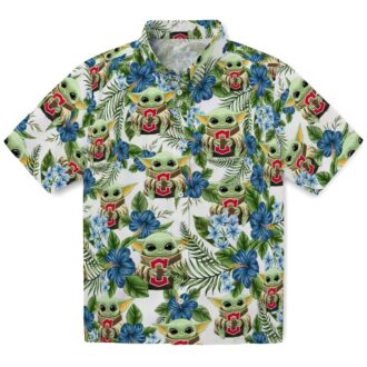 Best Cleveland Guardians Hawaiian Shirt - Tropical Floral Green MLB Team Shirt
