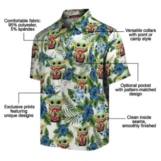Best Cleveland Guardians Hawaiian Shirt - Tropical Floral Green MLB Team Shirt
