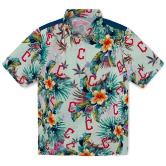 Cleveland Guardians Summer Aloha Shirt - Tropical Foliage MLB Fan Shirt for Beach & Party