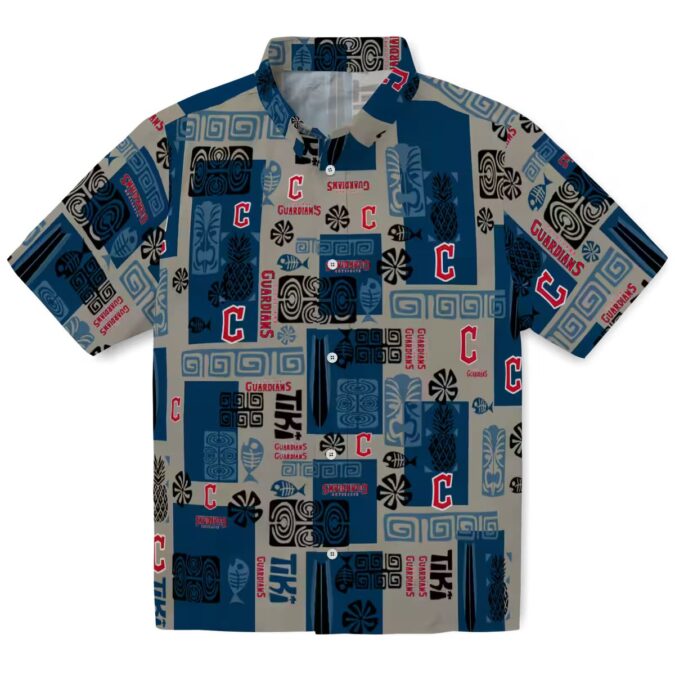 Cleveland Guardians Tribal Pattern Hawaiian Shirt - MLB Fan Shirt for Summer 2025