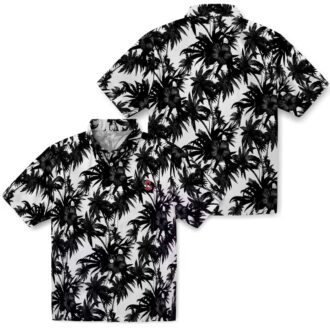 MLB Cleveland Guardians Tropical Palm Print Hawaiian Shirt for Summer & Vacation