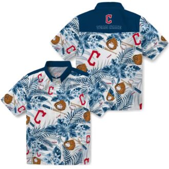 Official Cleveland Guardians Floral Hawaiian Shirt - MLB Baseball Summer Shirt for Fans