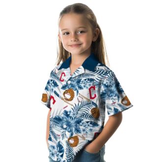 Official Cleveland Guardians Floral Hawaiian Shirt - MLB Baseball Summer Shirt for Fans