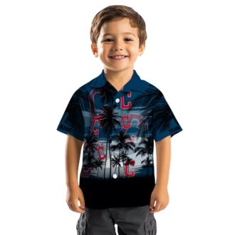 Sunset Scene Cleveland Guardians Hawaiian Shirt - Custom MLB Fan Summer Beach Shirt