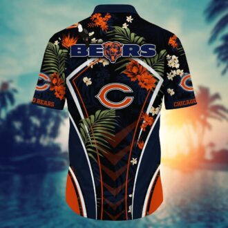 Best Chicago Bears NFL Floral Print Hawaiian Shirt 2025 - Summer Vacation & Game Day Look