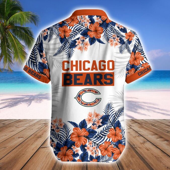 Chicago Bears Tropical Aloha Shirt and Shorts Matching Set for Men - Summer Fan Outfit 2025