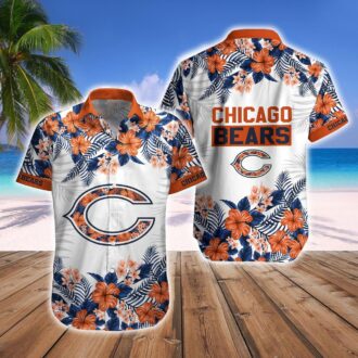Chicago Bears Tropical Aloha Shirt and Shorts Matching Set for Men - Summer Fan Outfit 2025