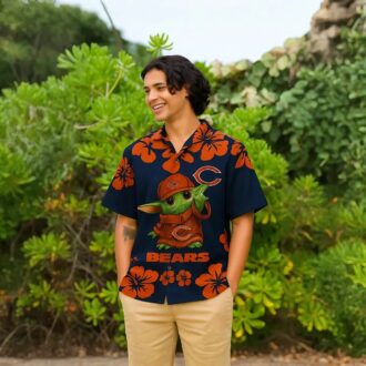 Limited Baby Yoda x Chicago Bears Hawaiian Shirt - Beach Ready NFL Shirt 2025
