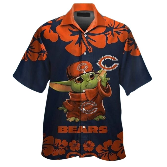 Limited Baby Yoda x Chicago Bears Hawaiian Shirt - Beach Ready NFL Shirt 2025