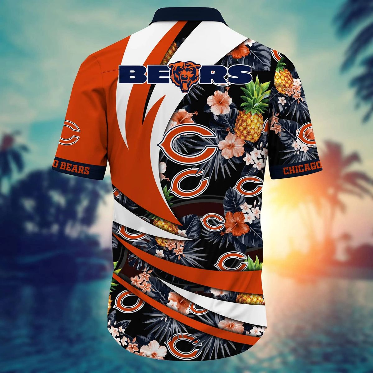 Limited Edition Chicago Bears NFL Hawaiian Shirt - Aloha Watermelon Print for Tailgate Party