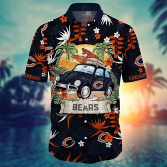 NFL Chicago Bears Beach Vacation Hawaiian Shirt - Summer Game Day Outfit for Fans