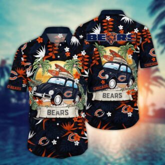 NFL Chicago Bears Beach Vacation Hawaiian Shirt - Summer Game Day Outfit for Fans