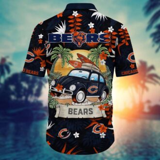 NFL Chicago Bears Beach Vacation Hawaiian Shirt - Summer Game Day Outfit for Fans