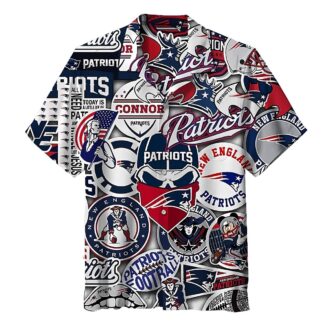 2025 Patriots Hawaiian Shirt for Men - NFL Team Logo Gift for Football Fans USA