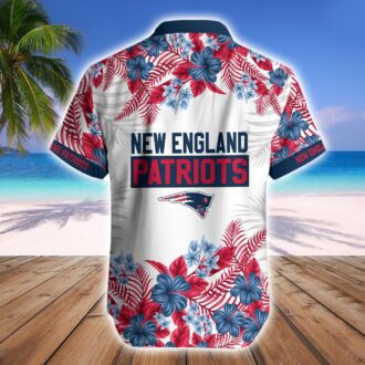 Patriots Tropical Victory Hawaiian Shirt & Shorts - Official NFL Summer Outfit for Game Day