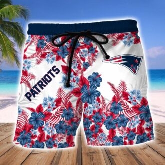 Patriots Tropical Victory Hawaiian Shirt & Shorts - Official NFL Summer Outfit for Game Day