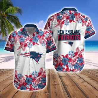 Patriots Tropical Victory Hawaiian Shirt & Shorts - Official NFL Summer Outfit for Game Day